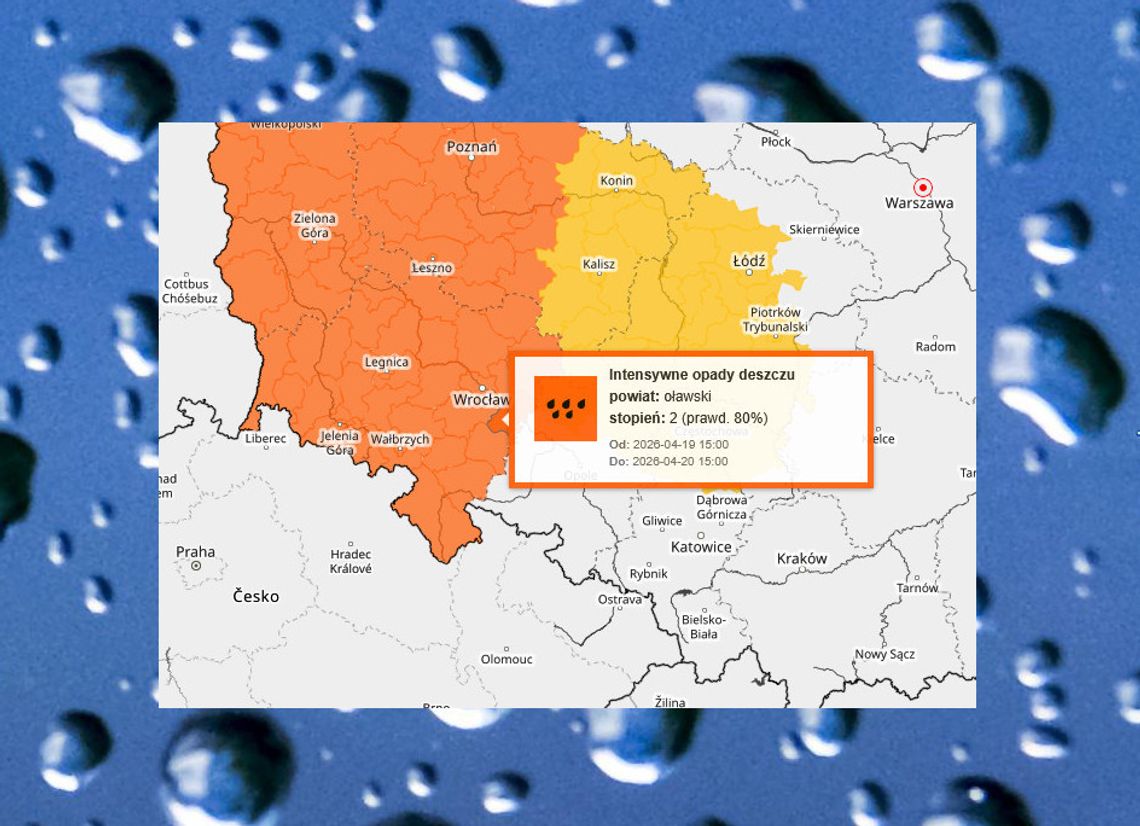 POWIAT Dziś w nocy porządnie poleje