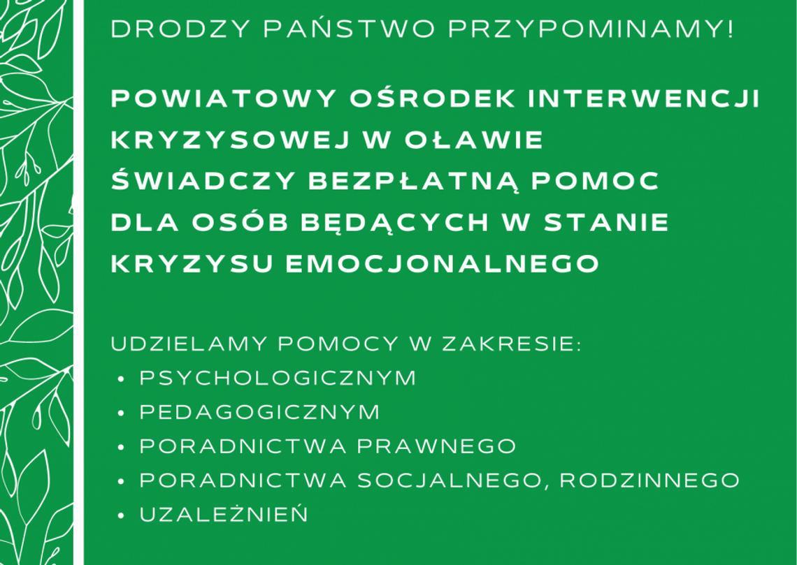 Powiatowy Ośrodek Interwencji Kryzysowej wsparcie również dla obywateli Ukrainy