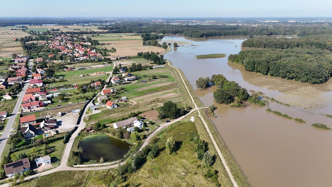 Powódź widziana z góry