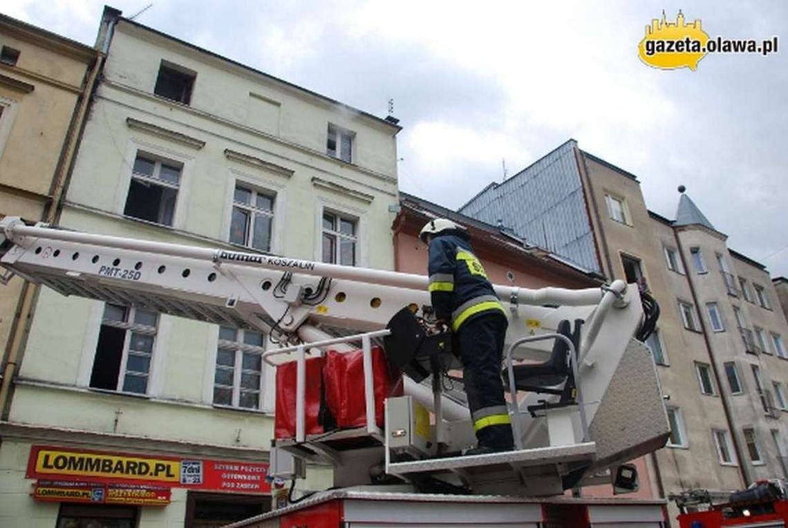 Pożar na placu Starozamkowym