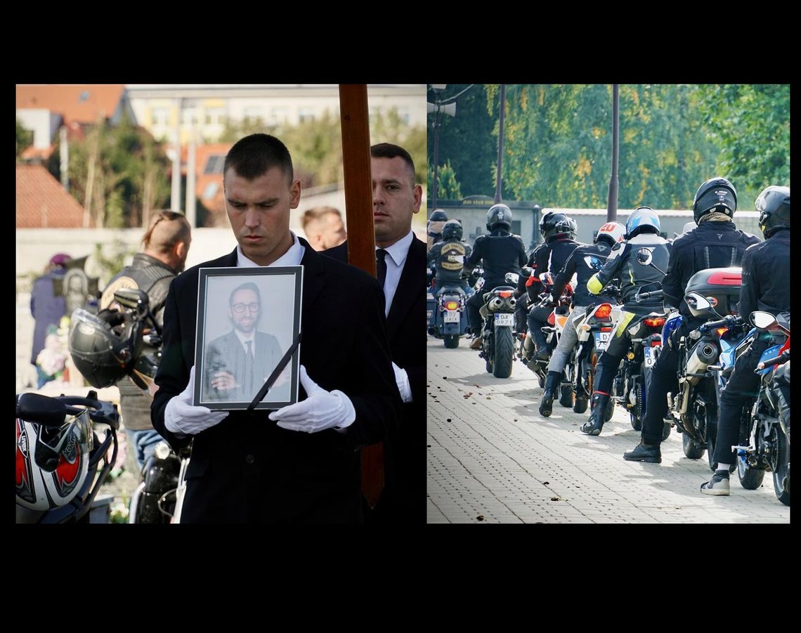 Pożegnanie śp. Łukasza Klepackiego – motocyklowa rodzina oddała hołd swojemu przyjacielowi