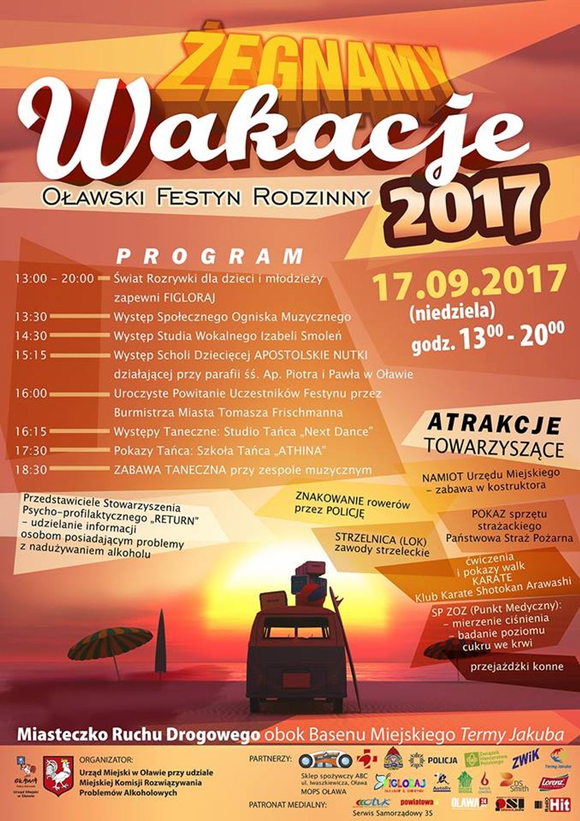 Pożegnanie wakacji w najbliższą niedzielę! Pożegnanie wakacji w najbliższą niedzielę!