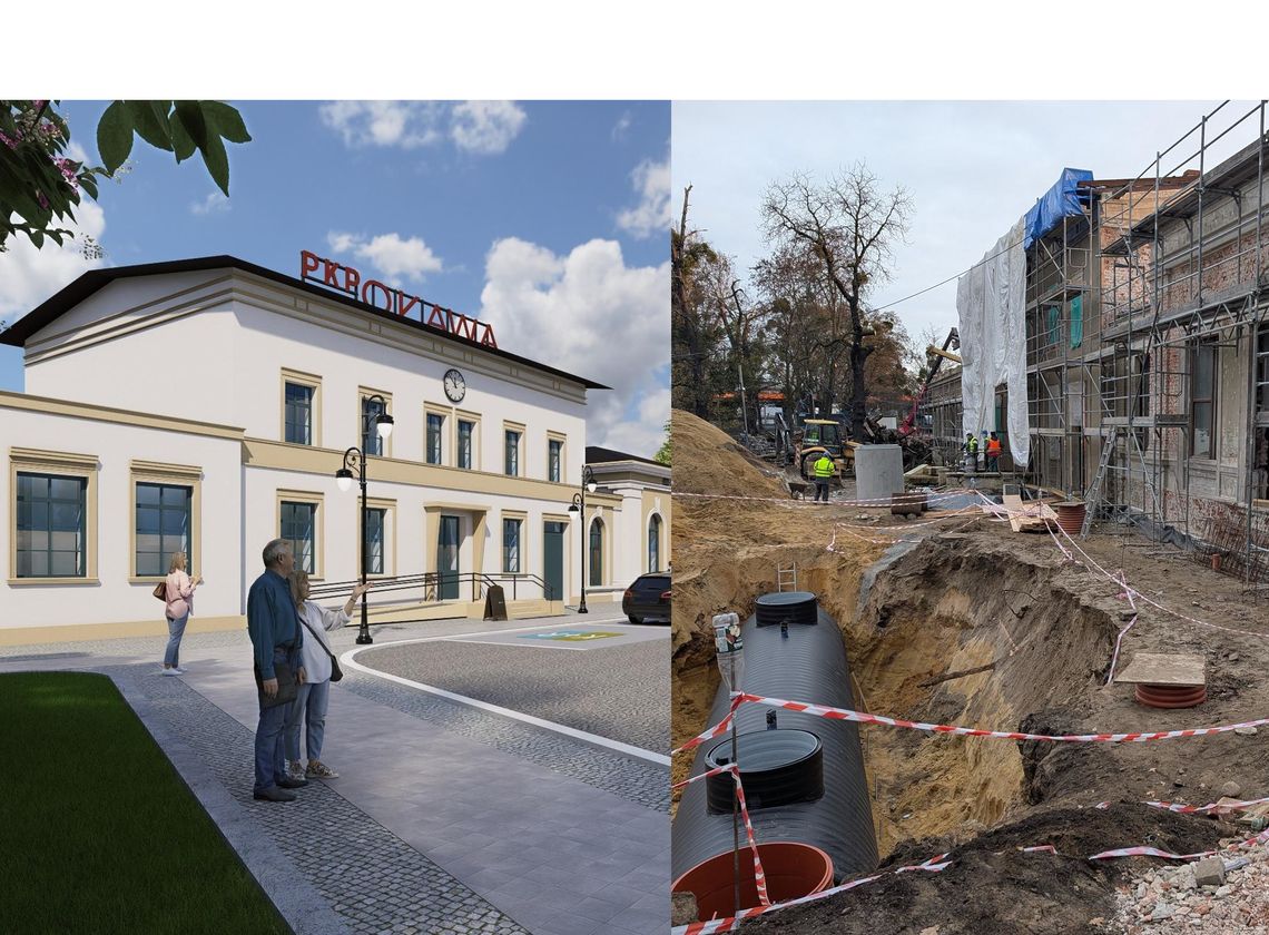 Prace na dworcu idą pełną parą - to widać