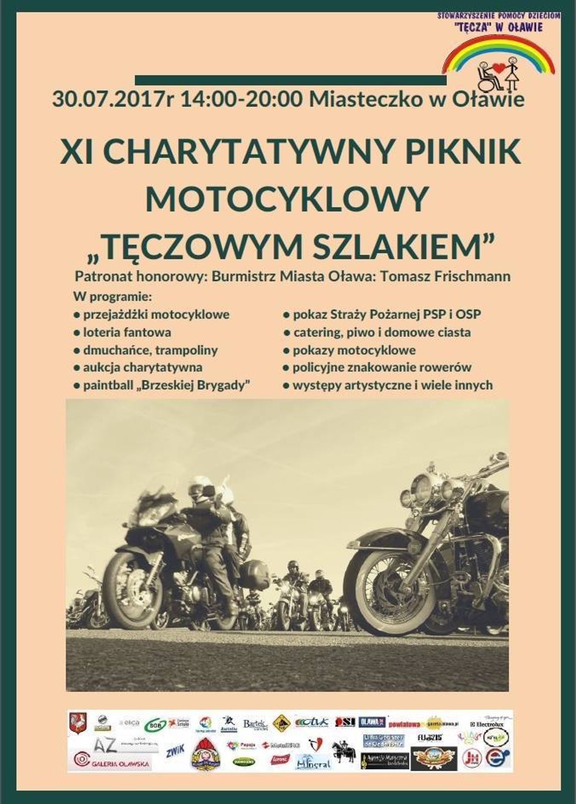 Program XI Pikniku Motocyklowego &quot;Tęczowym Szlakiem&quot; 2017