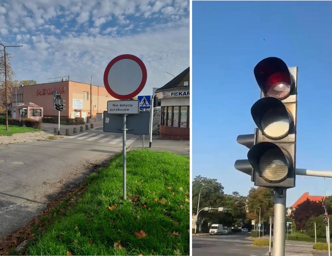 Niemal przez minutę jedni i drudzy wciąż stoją tu na czerwonym