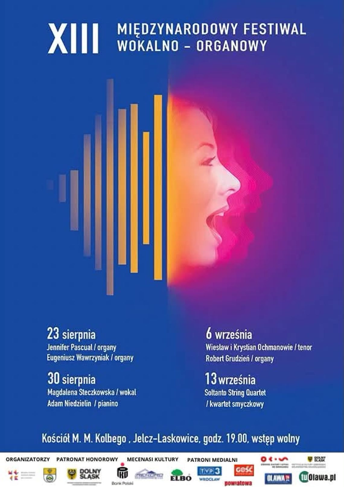 Przed nami XIII Międzynarodowy Festiwal Wokalno-Organowy Przed nami XIII Międzynarodowy Festiwal Wokalno-Organowy