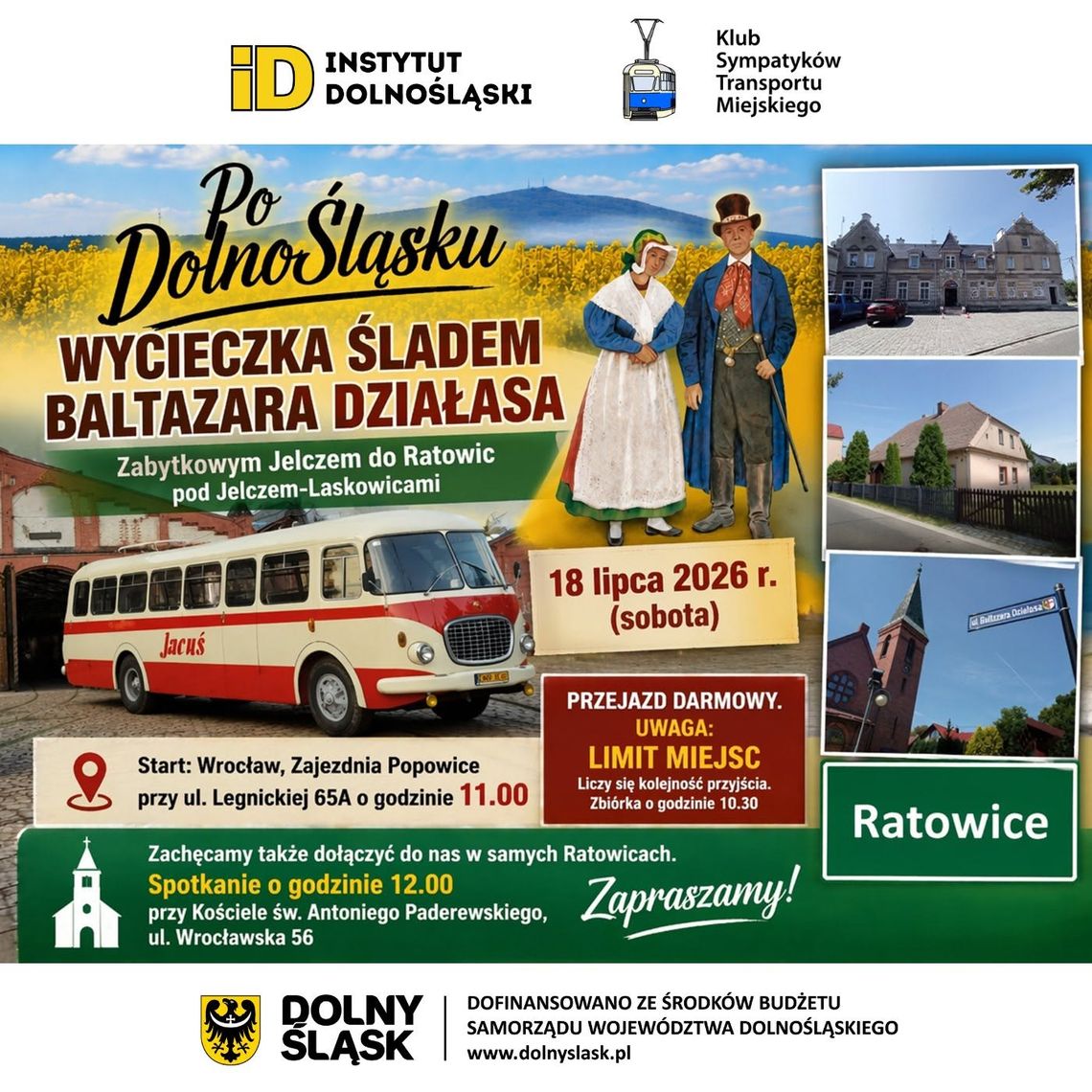 Przyjadą do Ratowic w ramach cyklu #PoDolnoŚląsku Przyjadą do Ratowic w ramach cyklu #PoDolnoŚląsku