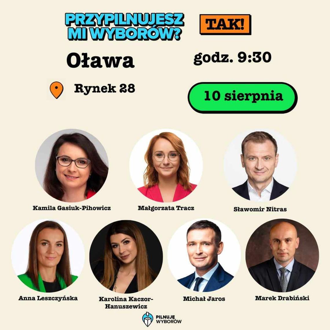 "Przypilnujesz mi wyborów?" Politycy KO w czwartek w Oławie "Przypilnujesz mi wyborów?" Politycy KO w czwartek w Oławie