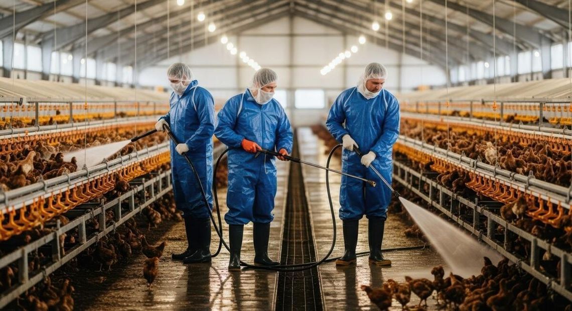 Ptasia grypa i ASF zimą – które środki dezynfekcyjne zdają egzamin? Dezynfekcja kurnika