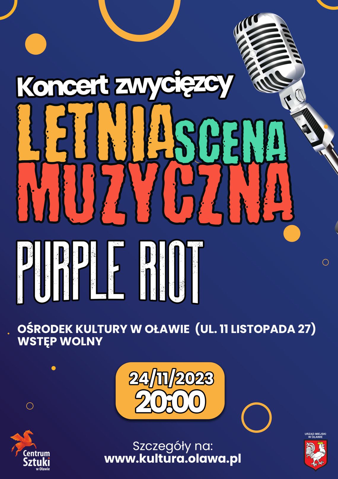 Purple Riot w Ośrodku Kultury - koncert zwycięzcy LSM