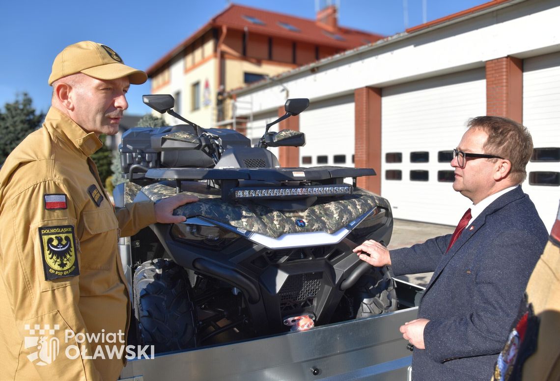 Quad strażakom na pewno się przyda
