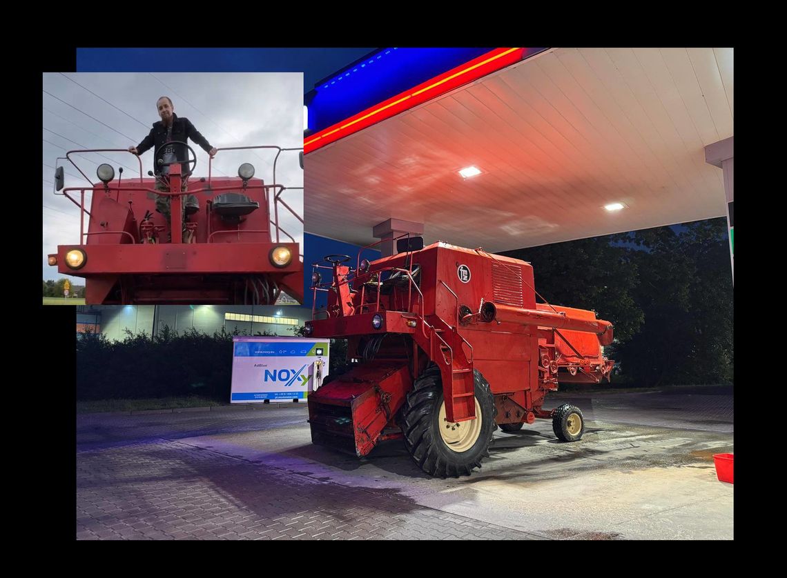 Na Rajd Koguta... kombajnem. Możesz licytować przejażdżkę nim!