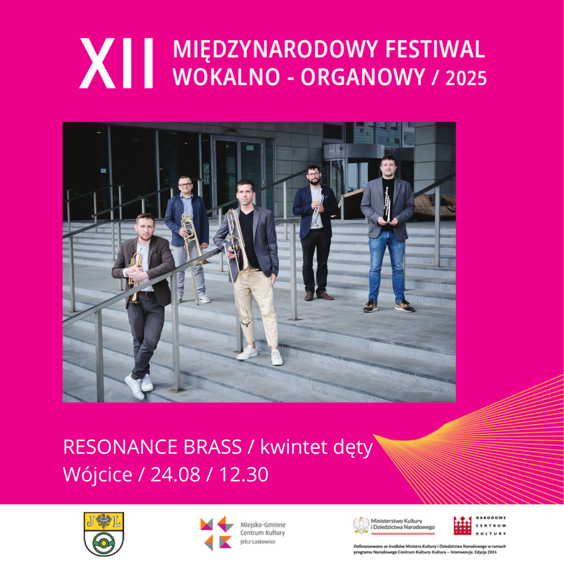 Resonance Brass w Wójcicach w ramach XII Międzynarodowego Festiwalu Wokalno-Organowego