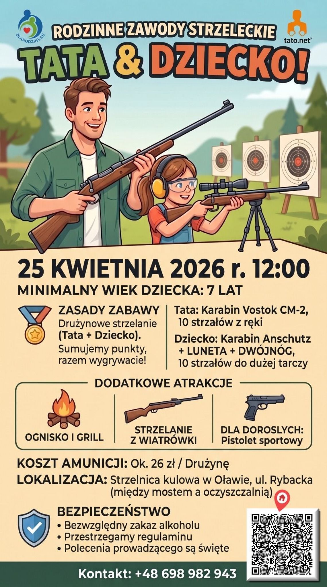 Rodzinne zawody strzeleckie TATA&DZIECKO