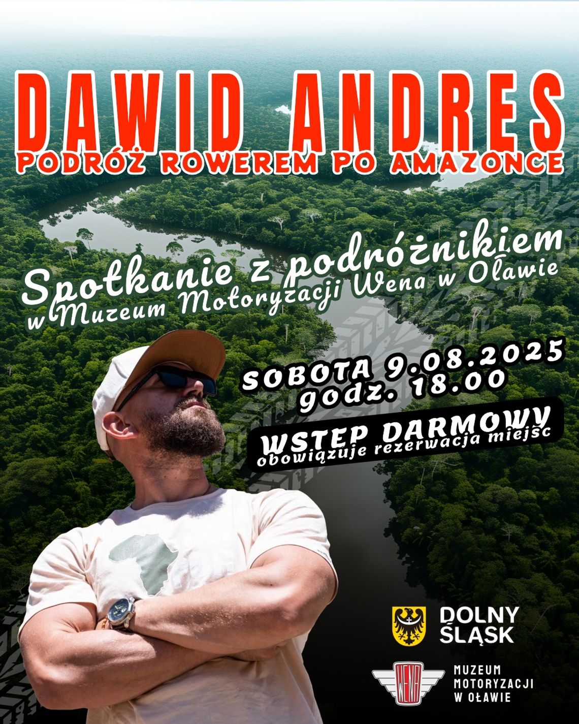 Rowerem był u źródeł Amazonki. Teraz odwiedzi Oławę