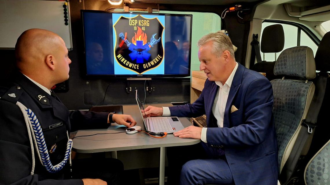 Samochód specjalny dla druhów z OSP w Minkowicach Oławskich Minkowice Oławskie