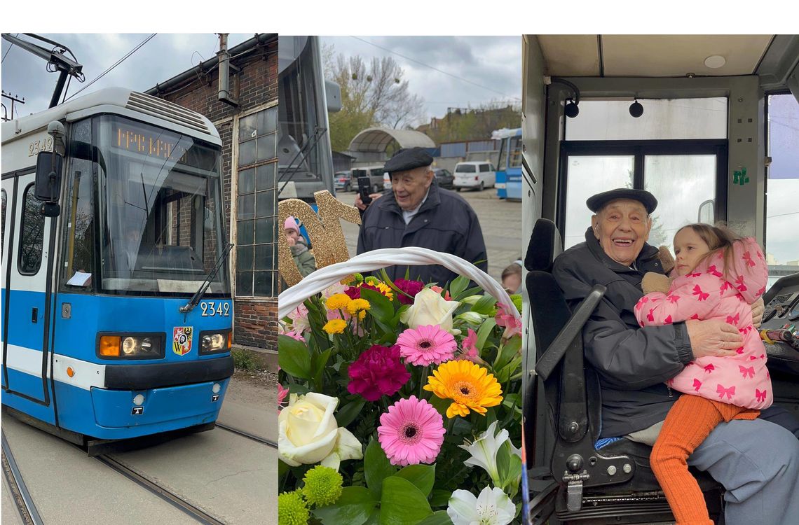 Skończył 100 lat i znów poprowadził tramwaj