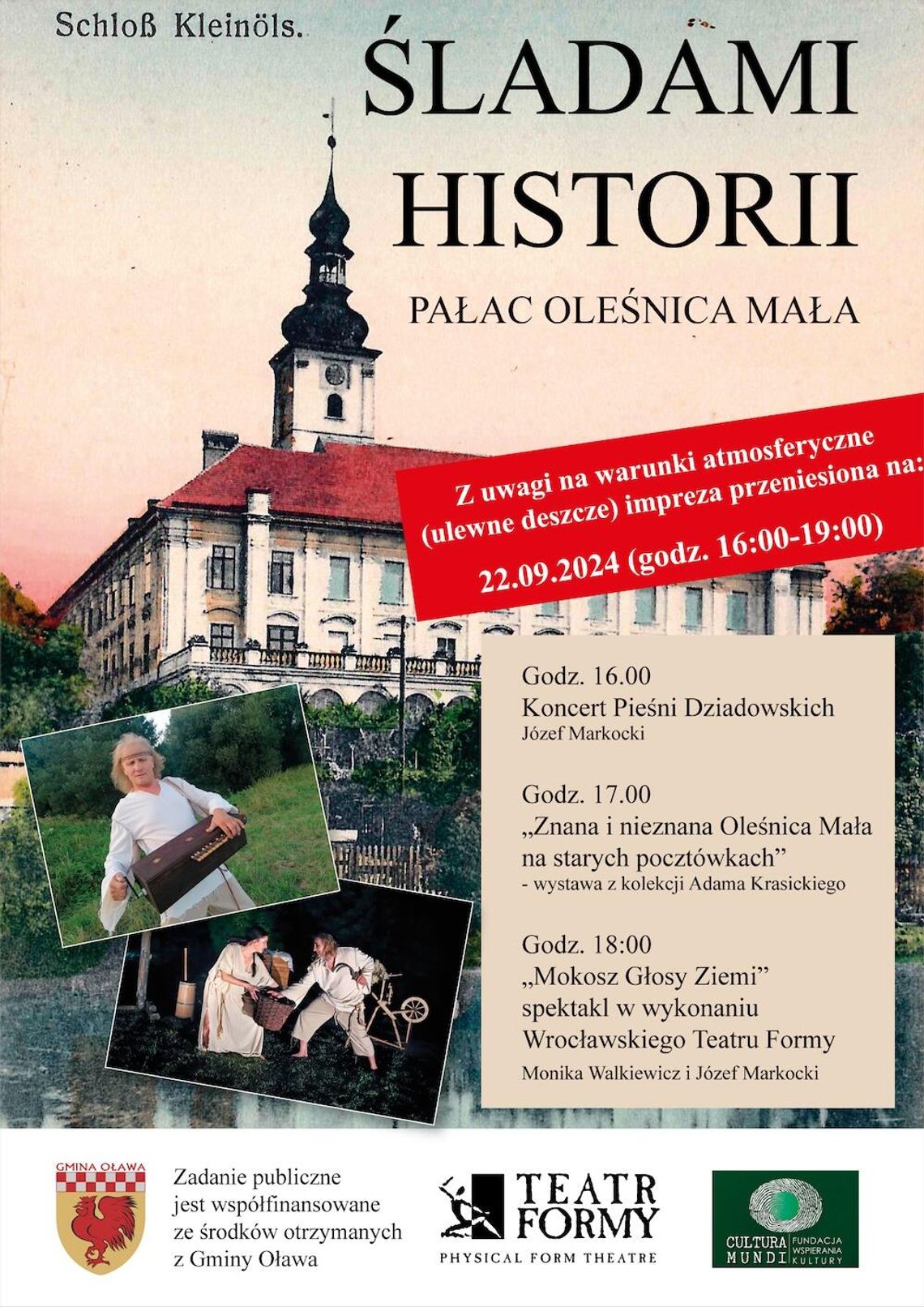 "Śladami historii". Wydarzenie przełożone na kolejny weekend