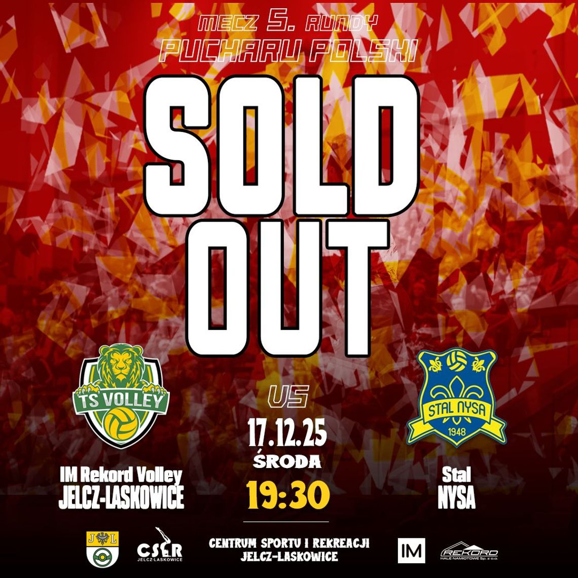SOLD OUT! "Volley" sprzedał wszystkie bilety na mecz. Ponad 800 osób usiądzie na trybunach! SOLD OUT! "Volley" sprzedał wszystkie bilety na mecz. Ponad 800 osób usiądzie na trybunach!