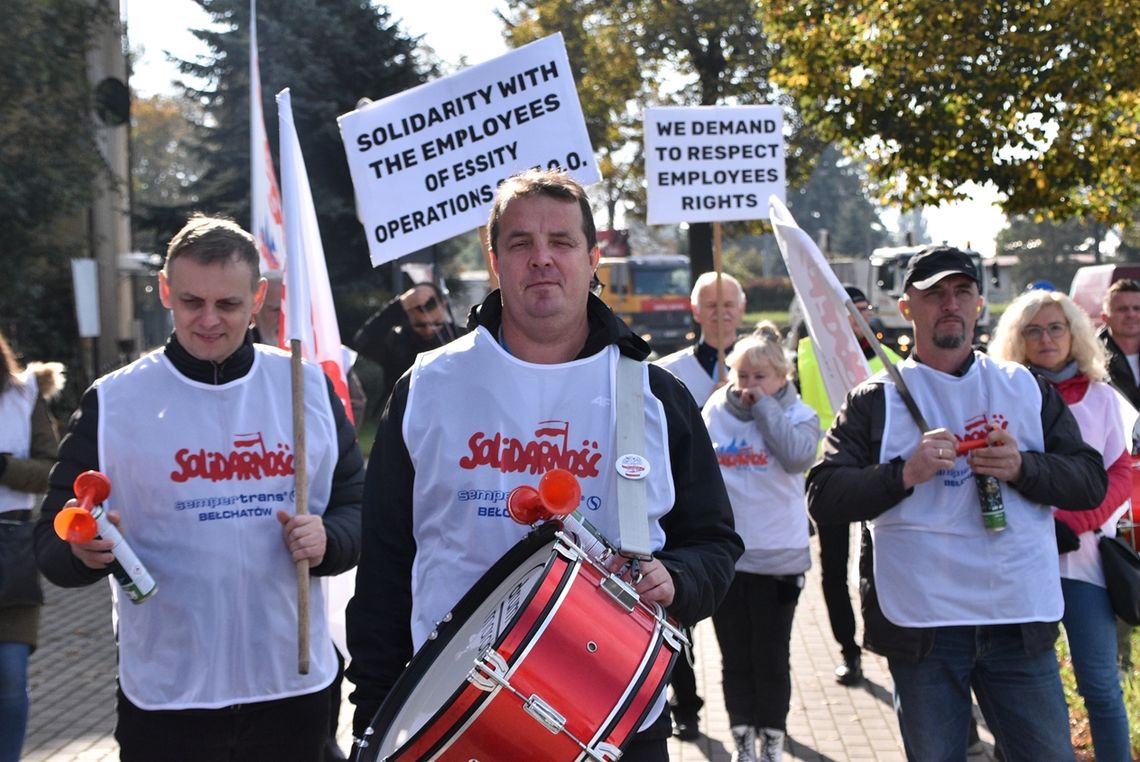 "Solidarność" protestowała w Oławie 