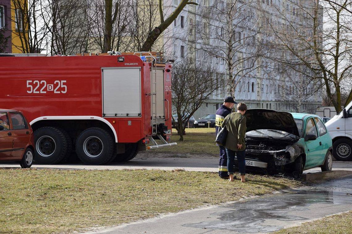 Spłonęło auto