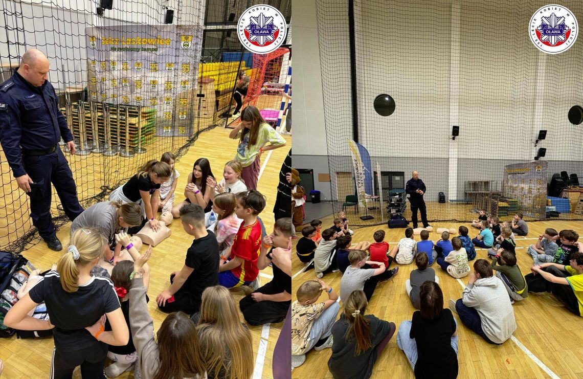 Spotkanie z policjantem podczas zimowego wypoczynku