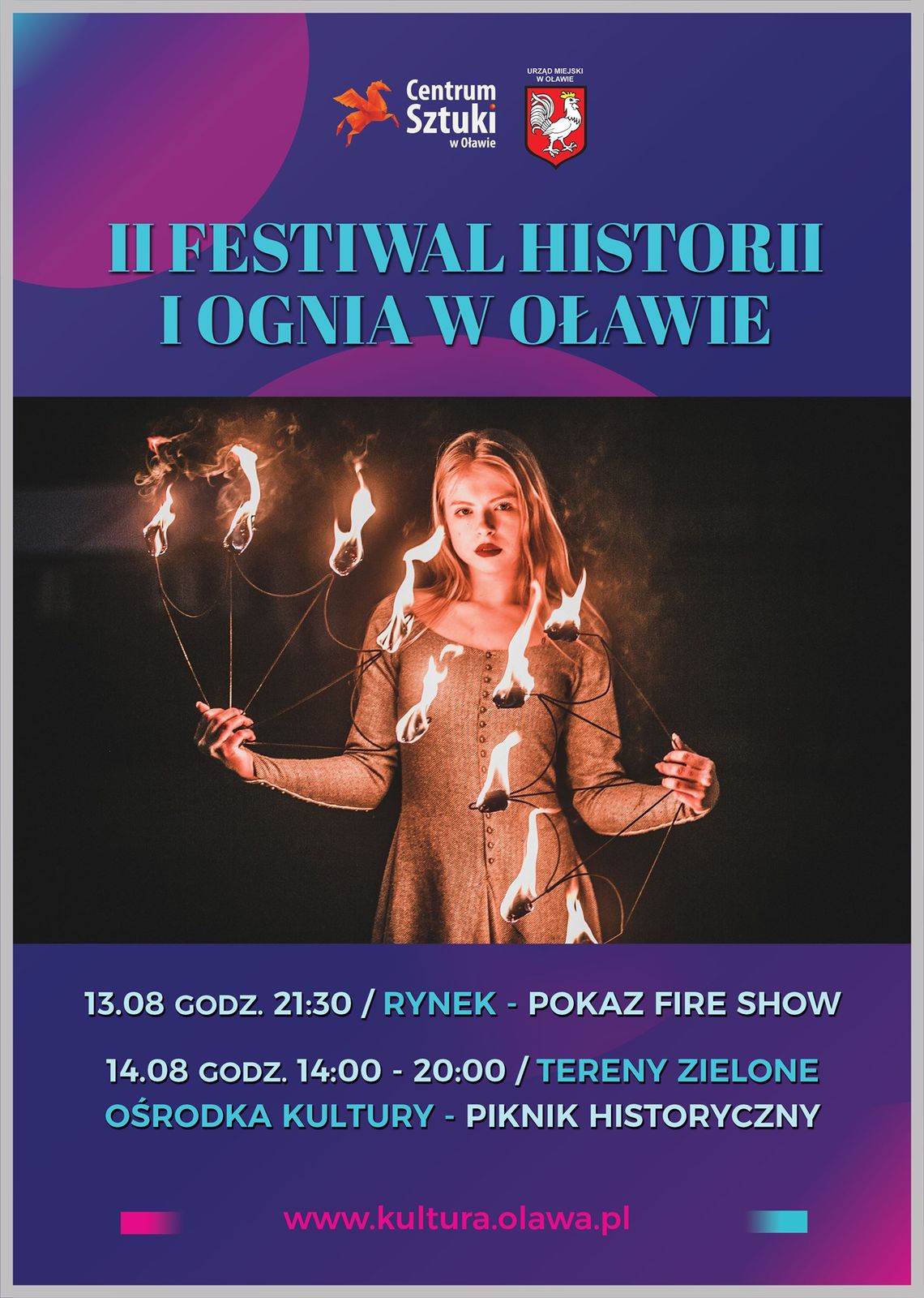Średniowieczny festiwal. DZIŚ fire show!
