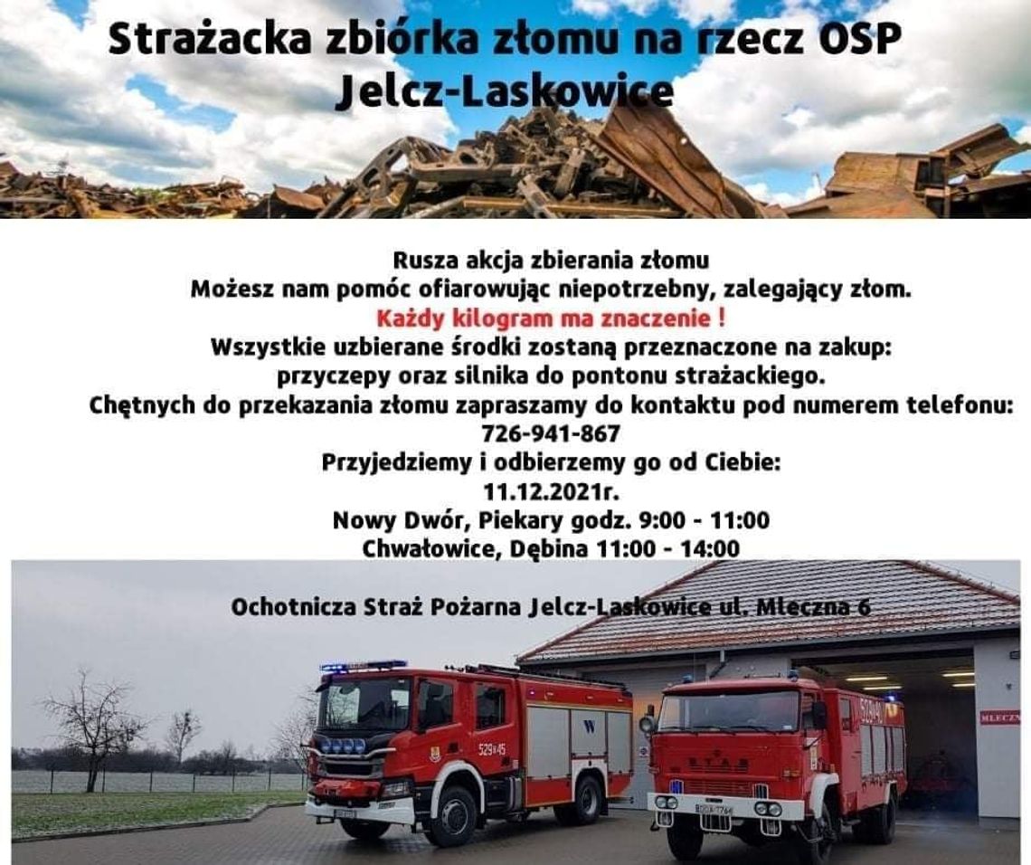 Strażacy zbierają złom. Po co?