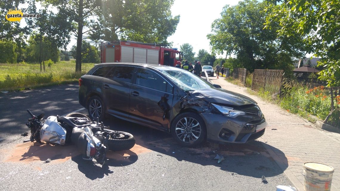 Strażak w ciężkim stanie. Poważny wypadek w Jelczu-Laskowicach