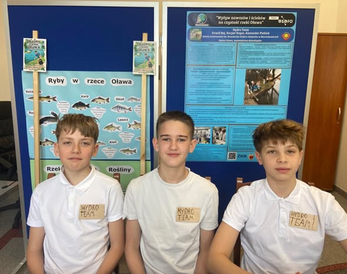 Sukces drużyny Hydro Team ze szkoły w Marcinkowicach w finale krajowym Climate Detectives! Sukces drużyny Hydro Team ze szkoły w Marcinkowicach w finale krajowym Climate Detectives!