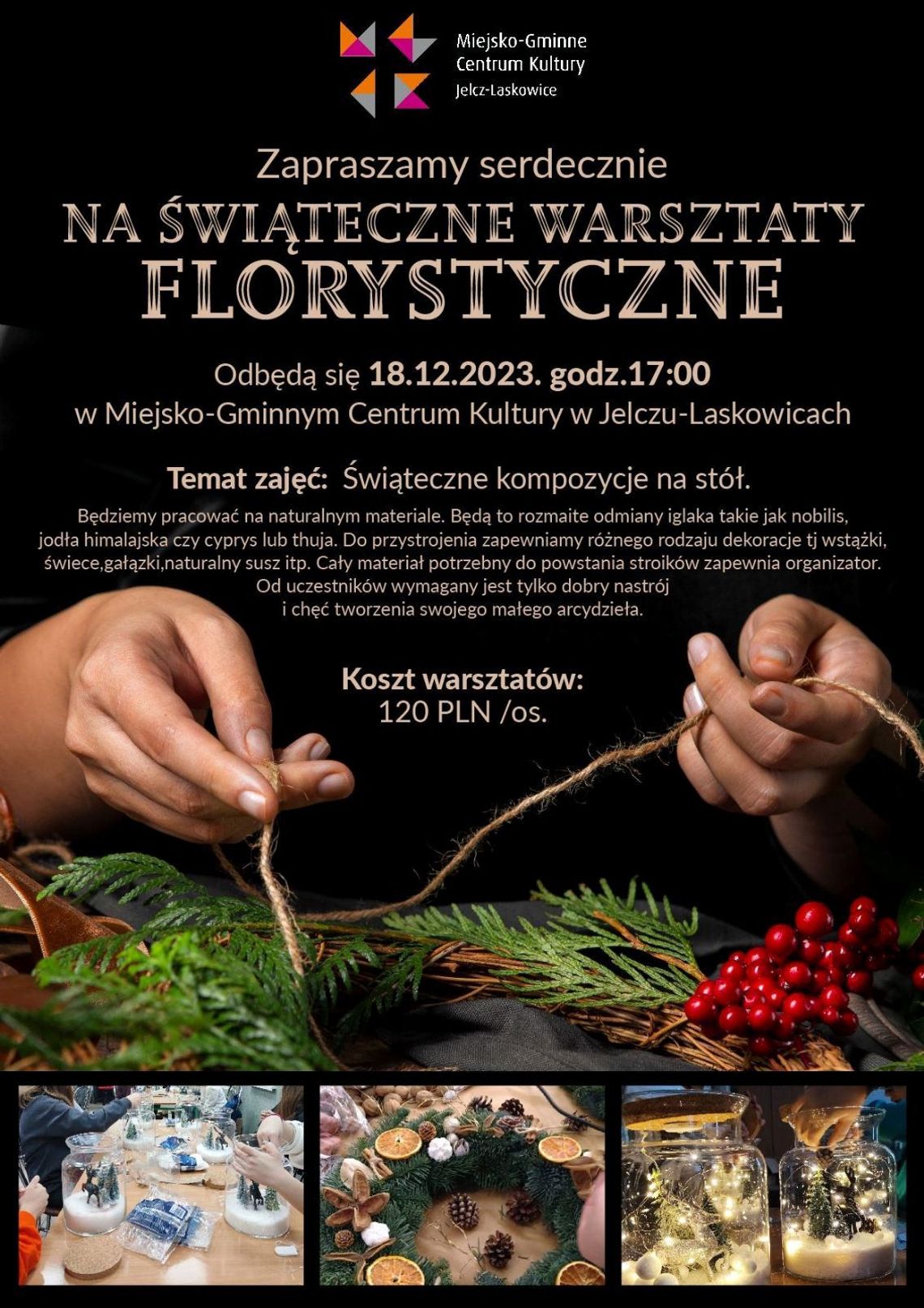 Świąteczne warsztaty florystyczne