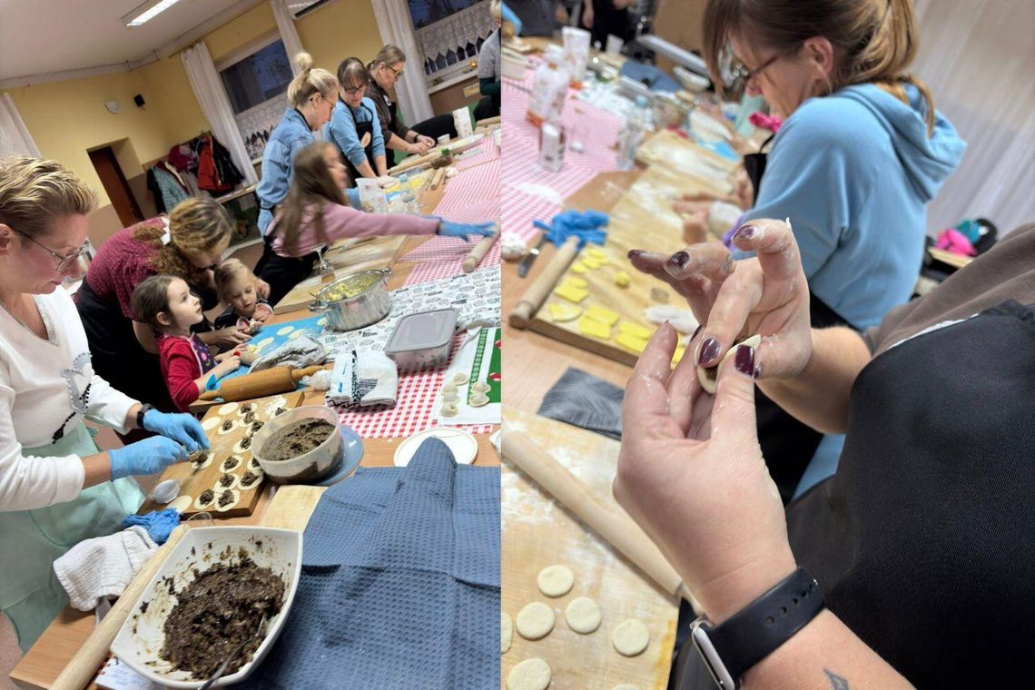 Święta coraz bliżej... W Chwałowicach lepili uszka