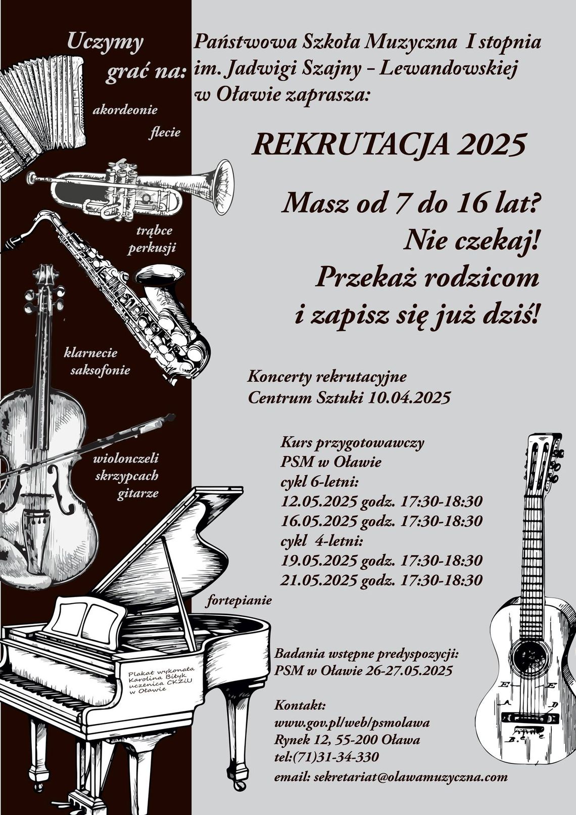Szkoła muzyczna rekrutuje