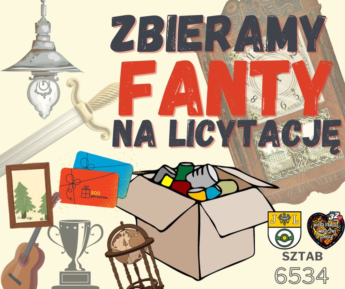 Sztab WOŚP w J-L zbiera fanty na licytację