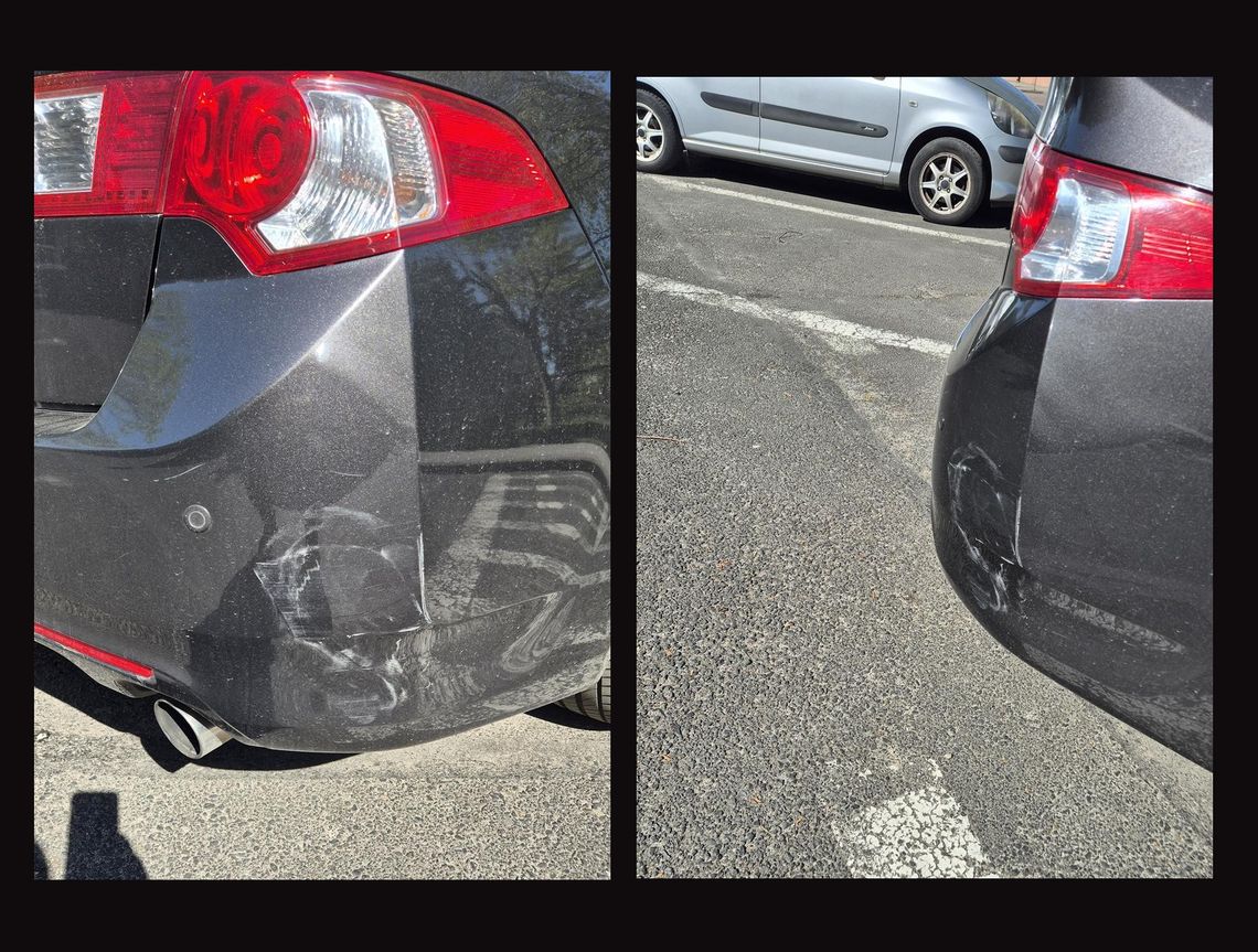 Szukamy sprawcy uszkodzenia tej Hondy