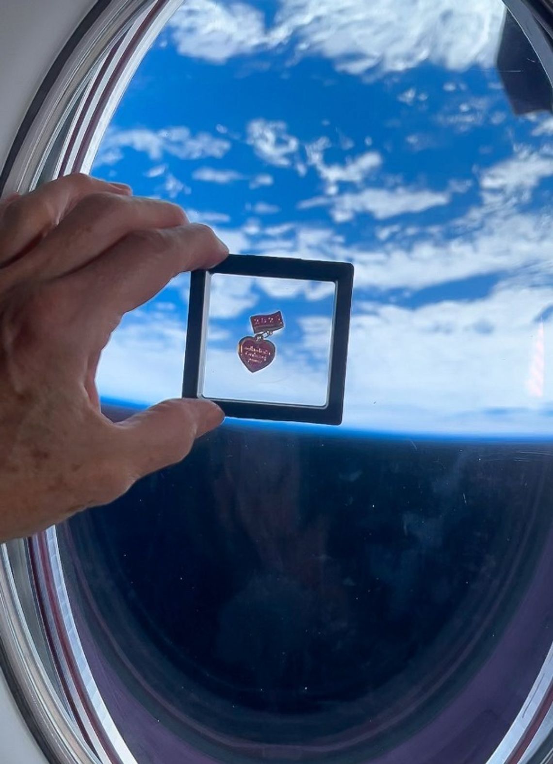 Tak wygląda serduszko WOŚP ze stacji kosmicznej