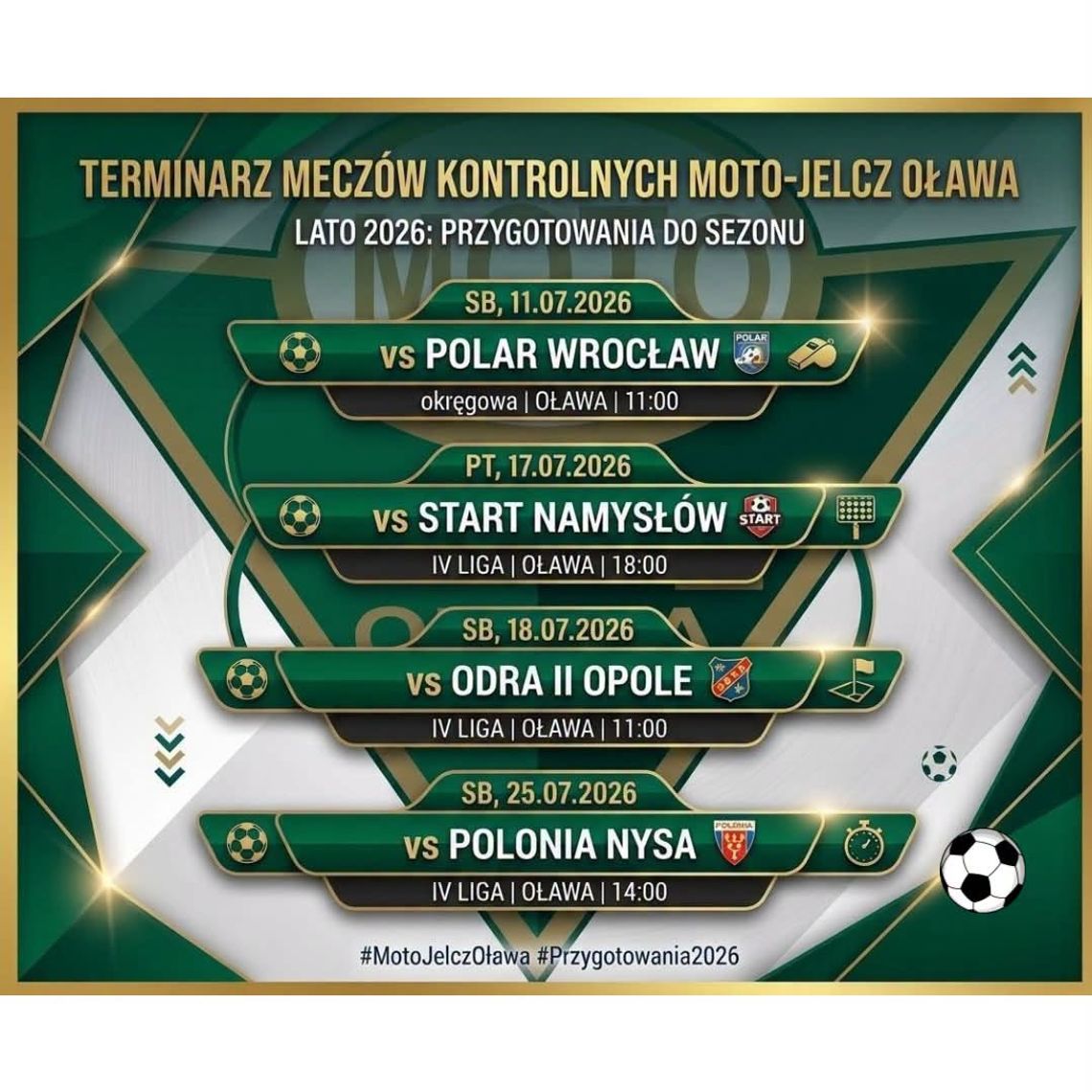 Terminarz sparingów Moto-Jelcz Oława Terminarz sparingów Moto-Jelcz Oława