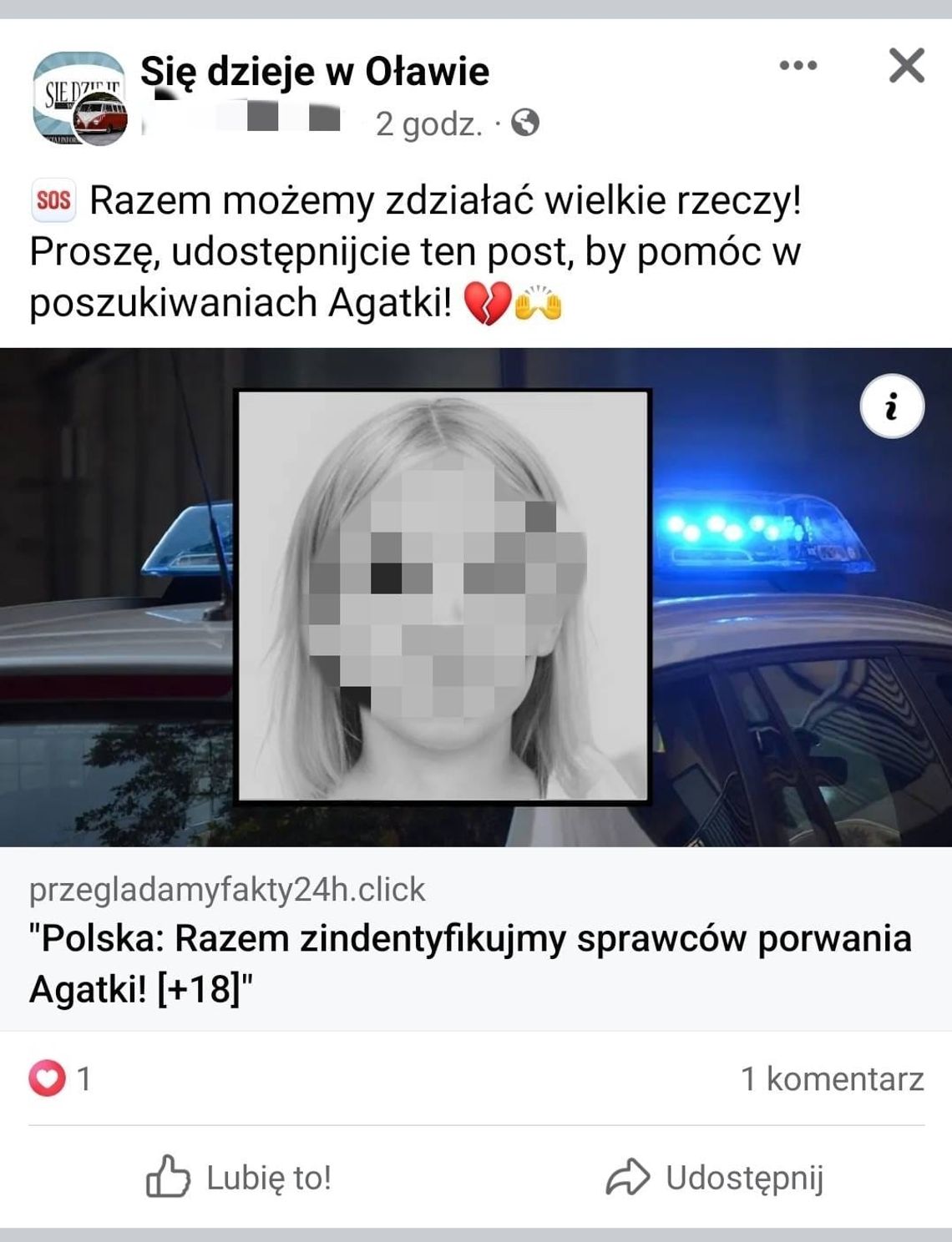 To atak, który ma na celu kradzież danych dostępowych do Facebooka