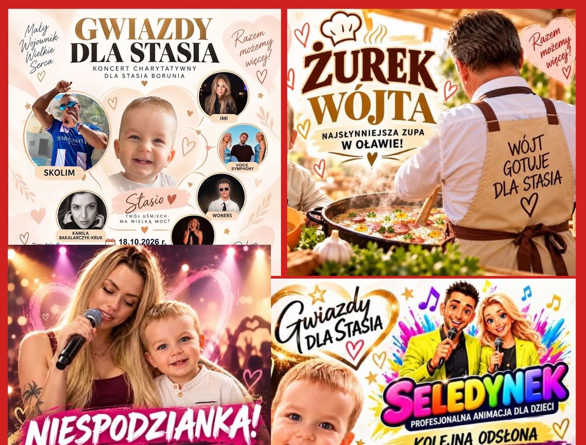 To będzie jedna wielka orkiestra serc dla Stasia