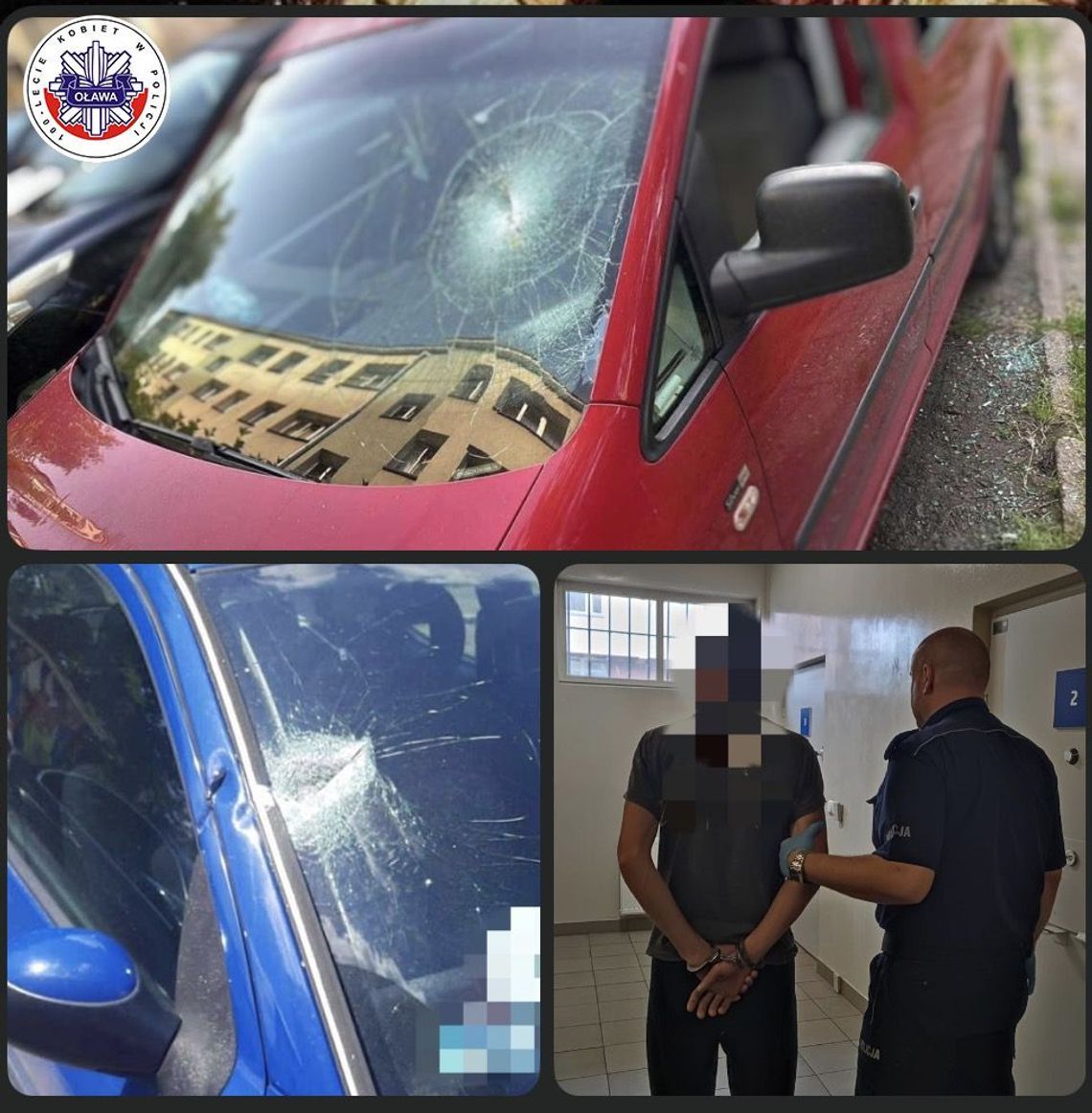 To była głośna sprawa! Niszczył samochody, został zatrzymany