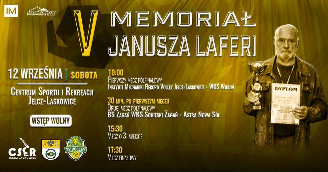 To już piąta edycja. Zbliża się Memoriał Janusza Laferiego To już piąta edycja. Zbliża się Memoriał Janusza Laferiego