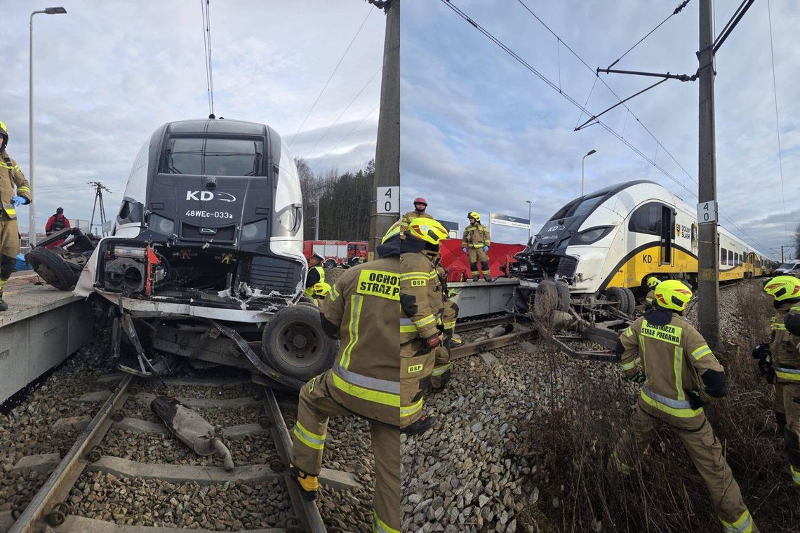 Tragedia na torach. Kierowca zginął na miejscu