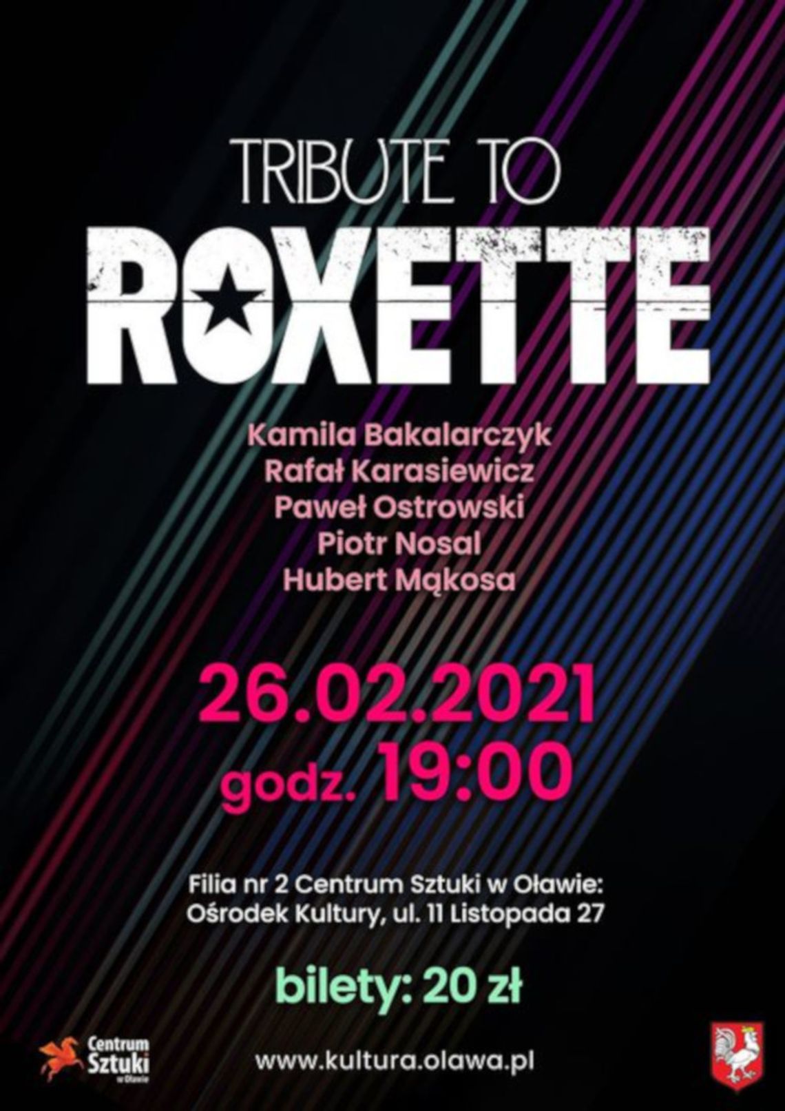 Tribute to Roxette – koncert Kamili Bakalarczyk z zespołem