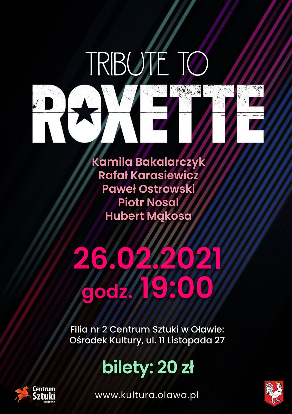 Tribute to Roxette - koncert Kamili Bakalarczyk z zespołem