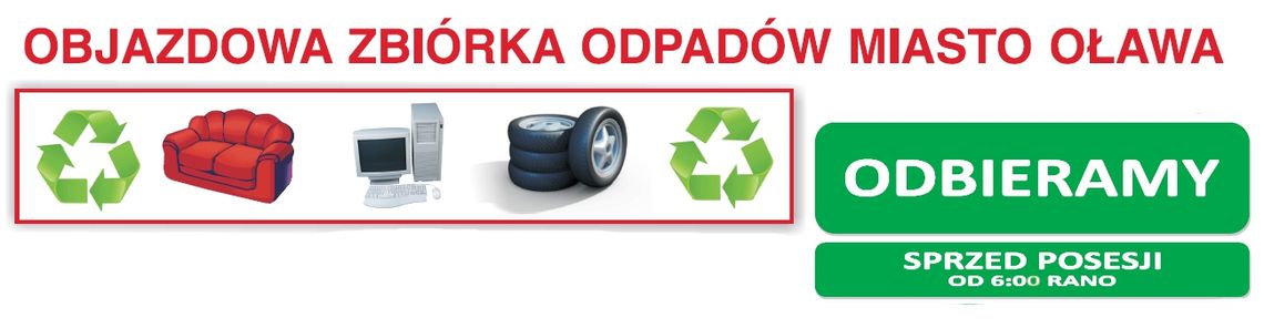 Trwa objazdowa zbiórka odpadów Trwa objazdowa zbiórka odpadów