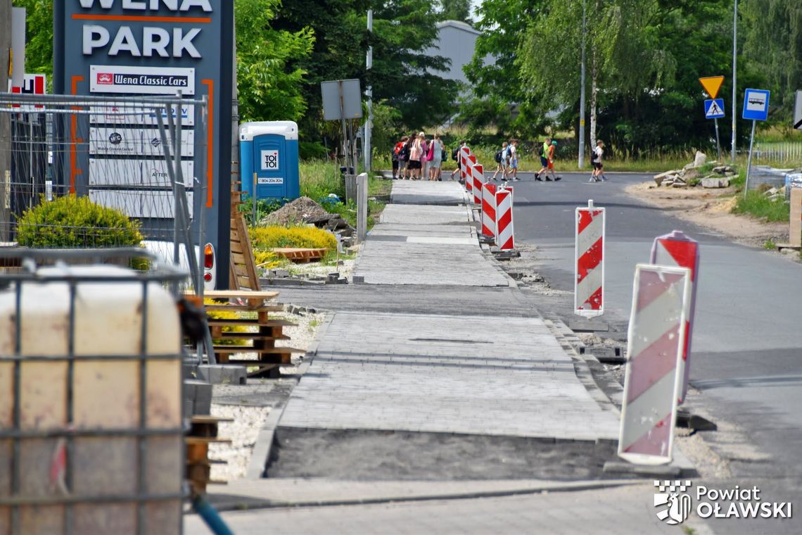 Trwają prace remontowe na ul. Zielnej w Oławie Trwają prace remontowe na ul. Zielnej w Oławie
