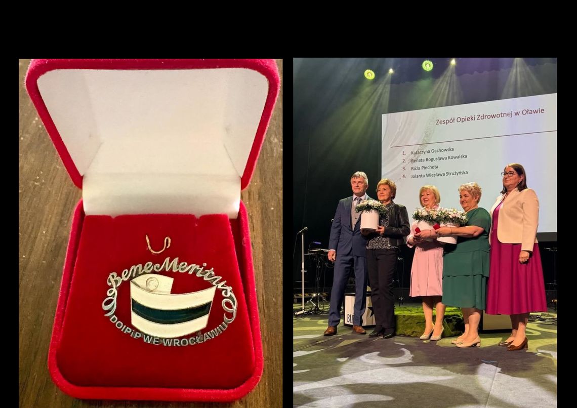 Trzy nasze pielęgniarki i położna z odznaczeniem “Bene Meritus”