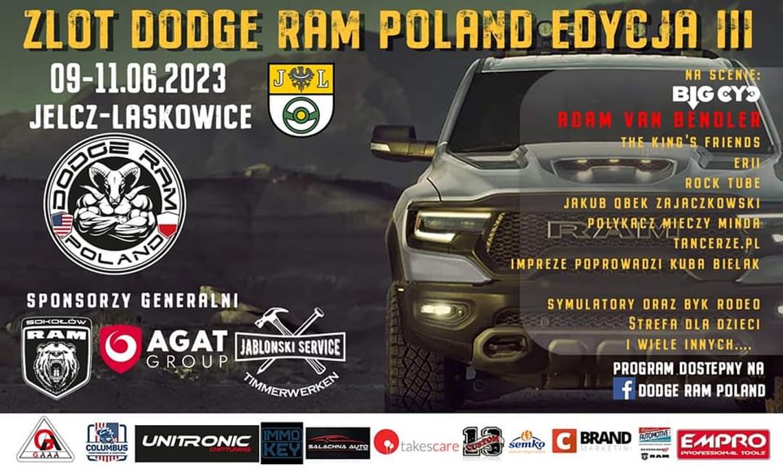 Trzydniowy zlot Dodge Ram Poland. Co będzie się działo?