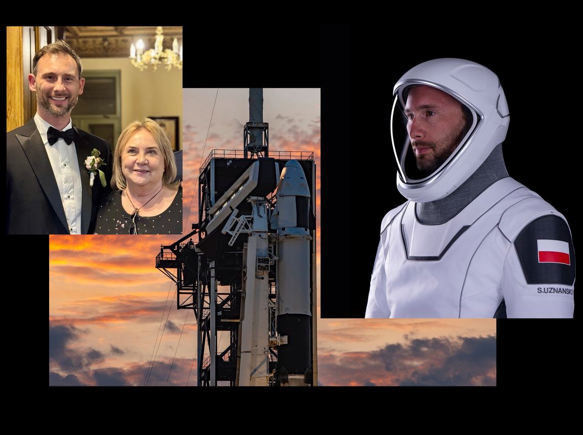 Mama astronauty: - Trzymaj się Sławoszku!