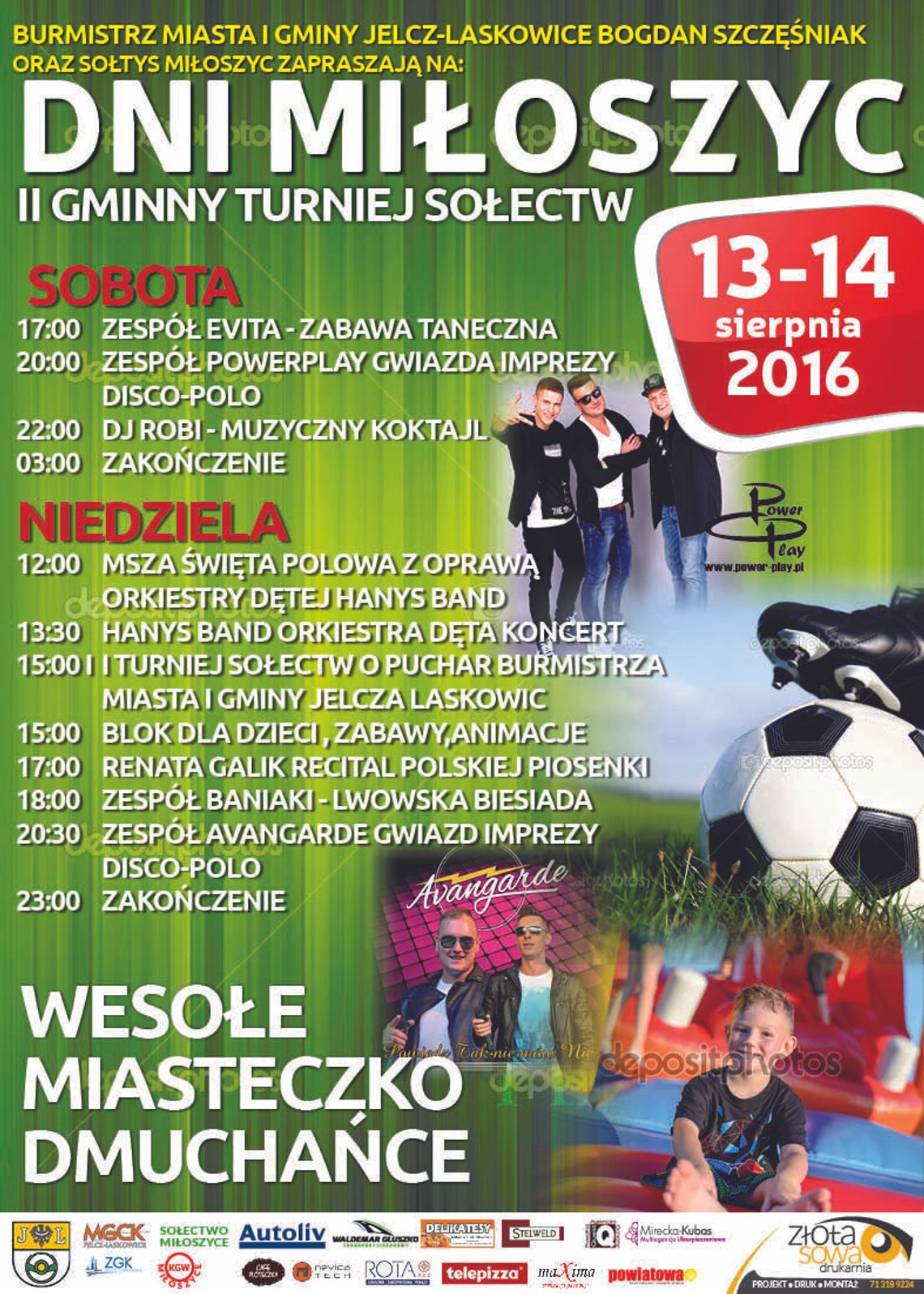 Turniej sołectw, gwiazdy disco polo i nie tylko